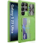 Vihibii Wallet Phone Case for Samsung Galaxy S23 Ultra 5G 6.8" 2023, Light Green