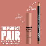 NYX PROFESSIONAL MAKEUP Butter Gloss, Madeleine (Mid Tone Nude), Non Sticky Lip Gloss