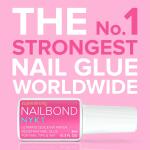 Super Strong Nail Glue for tips, acrylics, and press-ons (8ml). NYK1 Nail Bond Brush-On for long-lasting adhesion with fake nails.