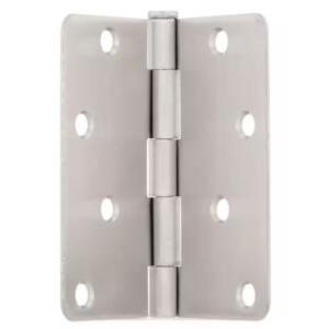 Everbilt Door Hinge 4 in. x 1/4 in. Radius Chrome Squeak-Free