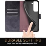 SUANPOT for Samsung Galaxy S22 with RFID Blocking Leather Wallet case - Black