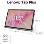 Lenovo Tab Plus (2024) 128GB Storage, Luna Grey,