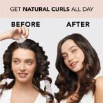 Kitsch Satin Heatless Curling Set (Marble): Overnight hair curlers for heatless curls. Soft curlers and a headband for no-heat styling while you sleep.