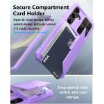 ATATOO for Samsung Galaxy S24+ Plus Case with Card Holder 6.7"​ , Purple