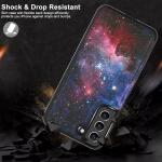 LETO Galaxy S22 Case,Luxury Flip Folio Leather Wallet Case Cover 6.1" Nebula