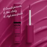 NYX PROFESSIONAL MAKEUP Butter Gloss, Devil's Food Cake (Deep Plum), Non Sticky Lip Gloss