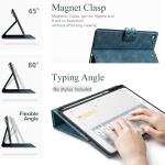 Antbox 10.2 Inch Case for iPad 9th/8th/7th Gen with Pencil Holder Auto Sleep/Wake Function PU Leather Smart Cover (Blue)