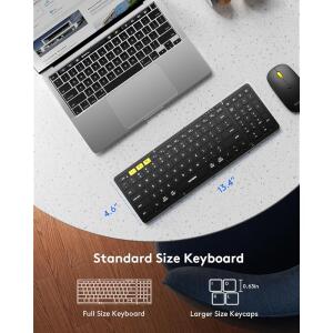 Samsers Folding Bluetooth Keyboard Mouse Combo - Elegant Black