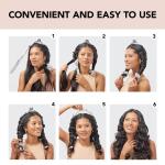 Kitsch Satin Heatless Curling Set (Marble): Overnight hair curlers for heatless curls. Soft curlers and a headband for no-heat styling while you sleep.