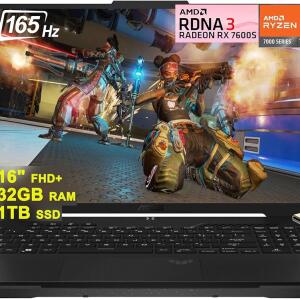 ASUS TUF Gaming A16 16" FHD Laptop, Ryzen 7 7735HS, 32GB RAM