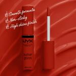 NYX PROFESSIONAL MAKEUP Butter Gloss, Apple Crisp (Modern Red), Non Sticky Lip Gloss