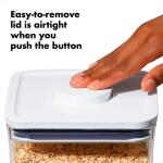 OXO Good Grips POP Container, Airtight Food Storage, Big Square Medium 4.4 Qt, Perfect for 5 lbs of Flour or Sugar