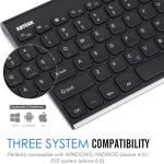 Arteck Bluetooth Keyboard, Stainless Steel Universal