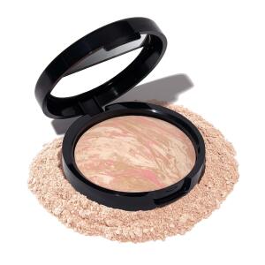 LAURA GELLER NEW YORK Award Winning Baked Balance n Brighten Color Correcting Powder Foundation, Demi Matte Natural Finish, Porcelain, Buildable Light to Medium Coverage