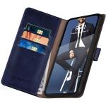 SUANPOT for Samsung Galaxy S22 with RFID Blocking Leather Wallet case - Blue