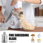 Geedel Rotary Cheese Grater, Kitchen Mandoline Vegetable Slicer with 3 Interchangeable Blades, Easy to Clean Rotary Grater Slicer for Fruit, Vegetables, Nuts