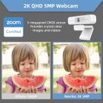 NexiGo Zoom Certified, N940P (Gen 2) 2K Zoomable Webcam