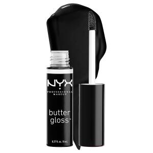 NYX PROFESSIONAL MAKEUP Butter Gloss, Licorice (Black), Non Sticky Lip Gloss