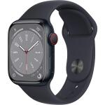 Apple Watch Series 8 41mm with Midnight Aluminum Case with Midnight Sport Band M/L.