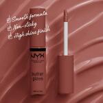 NYX PROFESSIONAL MAKEUP Butter Gloss, Praline (Deep Nude), Non Sticky Lip Gloss