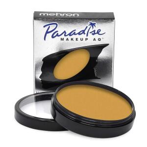 Mehron Makeup Paradise AQ (40 g, Dijon): Water-activated face and body paint for stage, screen, special FX, beauty, cosplay, and Halloween.