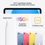 Apple iPad (10th Generation) 10.9-inch? 64GB, Wi-Fi 6 + 5G Cellular, 12MP with A14 Bionic chip, Yellow