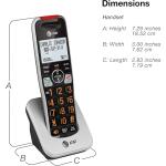 AT&T BL102-2 DECT 6.0 2-Handset Cordless Phone with Answering Machine Silver/Black