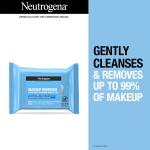 Neutrogena Makeup Remover Wipes, Travel & On the Go Singles, 20 Count, Individually Wrapped Daily Face Wipes for Waterproof Makeup