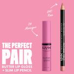 NYX PROFESSIONAL MAKEUP Butter Gloss, Merengue (Pink Lilac), Non Sticky Lip Gloss