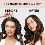 Kitsch Satin Heatless Curling Set for No Heat Soft Curls, 1 Pack (Charcoal), Overnight Hair Curlers & Curling Rod Headband, Frizz Free Styling, Gentle Rollers for All Hair Types