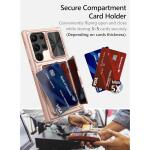 Vihibii Wallet Phone Case for Samsung Galaxy S23 Ultra 5G 6.8" 2023, Rose Gold