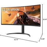 LG UltraWide QHD 34-Inch Curved Computer Monitor 34WQ73A-B