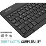 Arteck Universal Backlit 7-Colors Ultra Light Slim Portable Wireless Bluetooth 3.0 Keyboard