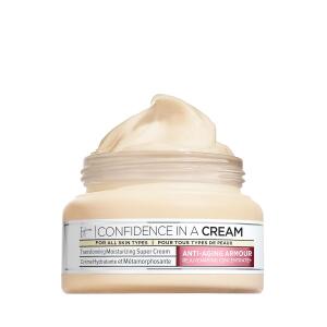 IT Cosmetics Confidence in a Cream Anti Aging Face Moisturizer, Wrinkles & Signs of Aging Skin in 2 Weeks, 48HR Hydration with Hyaluronic Acid, Niacinamide, Visibly Reduces Fine Lines