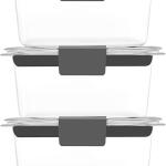 Rubbermaid Brilliance BPA-Free Food Storage Containers with Lids 300 mL