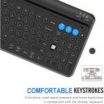 Arteck Wireless Bluetooth Keyboard with Built-in Cradle