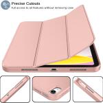 iMieet Case for New iPad 10.9 Inch (10th Gen, 2022) - Trifold Stand with Pencil Holder, Soft TPU Back, and Auto Wake/Sleep (Rose Gold)