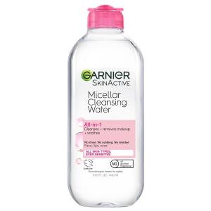 Garnier Micellar Water, Hydrating Facial Cleanser & Makeup Remover 1 Count, Suitable for Sensitive Skin, Vegan, Cruelty Free, 13.5 Fl Oz (400mL)