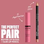 NYX PROFESSIONAL MAKEUP Butter Gloss, Angel Food Cake (True Mauve), Non Sticky Lip Gloss