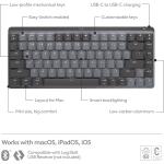 Logitech MX Mechanical Mini for Mac Wireless Illuminated Keyboard- Space Grey