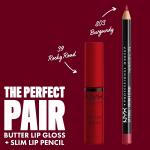 NYX PROFESSIONAL MAKEUP Butter Gloss, Rocky Road (Wine), Non Sticky Lip Gloss