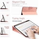 Antbox 10.2 Inch Case for iPad 9th/8th/7th Gen with Pencil Holder Auto Sleep/Wake Function PU Leather Smart Cover (Pink)