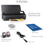 HP OfficeJet 250 All-in-One Portable Printer - Black