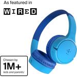 Belkin SoundForm Mini - Wireless Bluetooth Kids Headphones - Blue