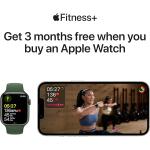 Apple Watch Series 7 with Silver Stainless Steel Case with Starlight Sport Band