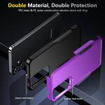 SPIDERCASE Heavy Duty Shockproof Phone Case for Galaxy S24 Plus 2024, Dark Purple