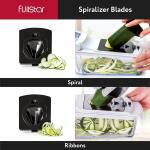 Fullstar Vegetable Chopper - Slicer & Spiralizer Veggie Chopper with Container (4 in 1 White)