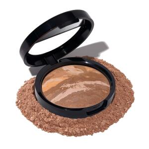 LAURA GELLER NEW YORK Award Winning Baked Balance n Brighten Color Correcting Powder Foundation, Demi Matte Natural Finish, Tan Buildable Light to Medium Coverage