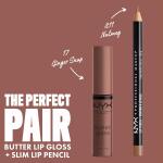 NYX PROFESSIONAL MAKEUP Butter Gloss, Ginger Snap (Chocolate Brown), Non Sticky Lip Gloss