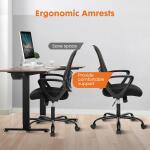 Sweetcrispy Mesh Black Ergonomic Office Chair